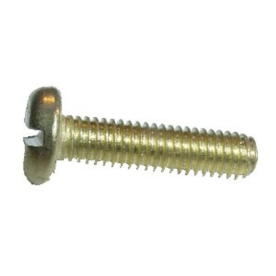 12mm - M3, BRASS SLOT-HEAD