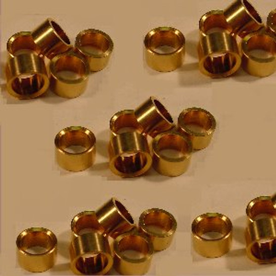 CLOCK BUSHES, BRASS, 100 OF SIZE 0