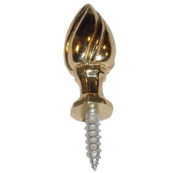 BRASS FINIAL: TORCH