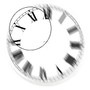 ROUND CREAM METAL DIAL 16inch ROMAN