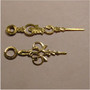 QUARTZ CLOCK HANDS FOR MINI MOVEMENT, Fancy, Gilt, 33mm/24mm.