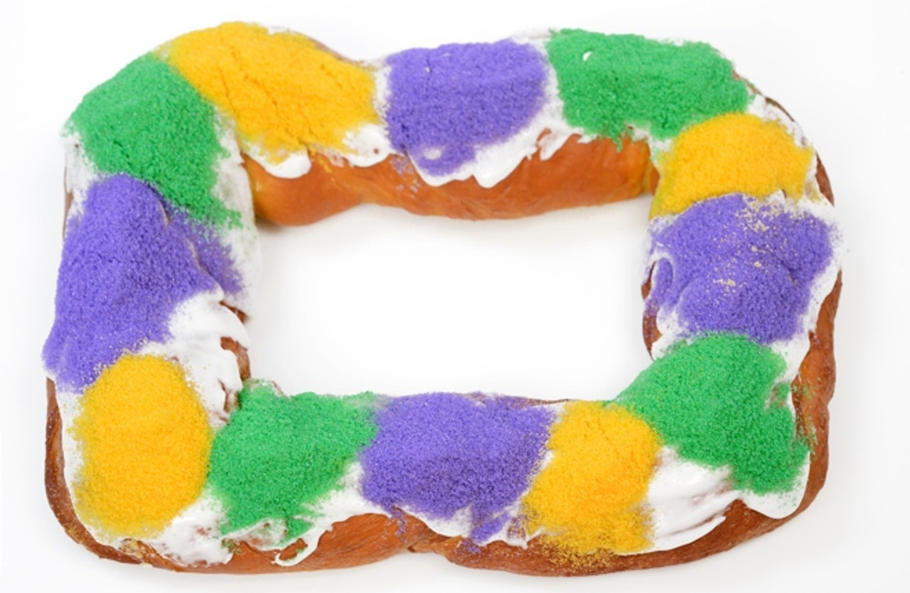 Easy King Cake | Made with refrigerated crescent dough!