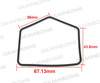 Carb Float Bowl Gaskets  House Shaped 5 Sided CB350 CB500 CL350 FL250