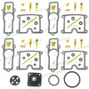 4X CARBURETOR CARB REBUILD KIT KZ550 LTD KZ550C 80-83 with 1 petcock rebuild kit