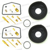 Set of 2 Carburetor Rebuild Kit CJ360 CB360 CL360 SLIDE DIAPHRAGM Jets Gaskets
