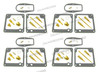 4 X CARBURETOR CARB REPAIR REBUILD KIT 1973-75 kawasaki z1 kz900 kz 900