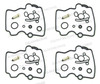 4X Carburetor Carb Rebuild Repair Kit  RF600R 94-96 RF900R 94-97 Ref.18-9306