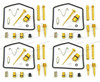 4X Carburetor carb Repair Rebuild Kit 72-73 CB350F Four shaped