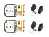 Set of 2 Carburetor Rebuild Carb Repair Kit GSX 250 E 1980 1982 +2 floats