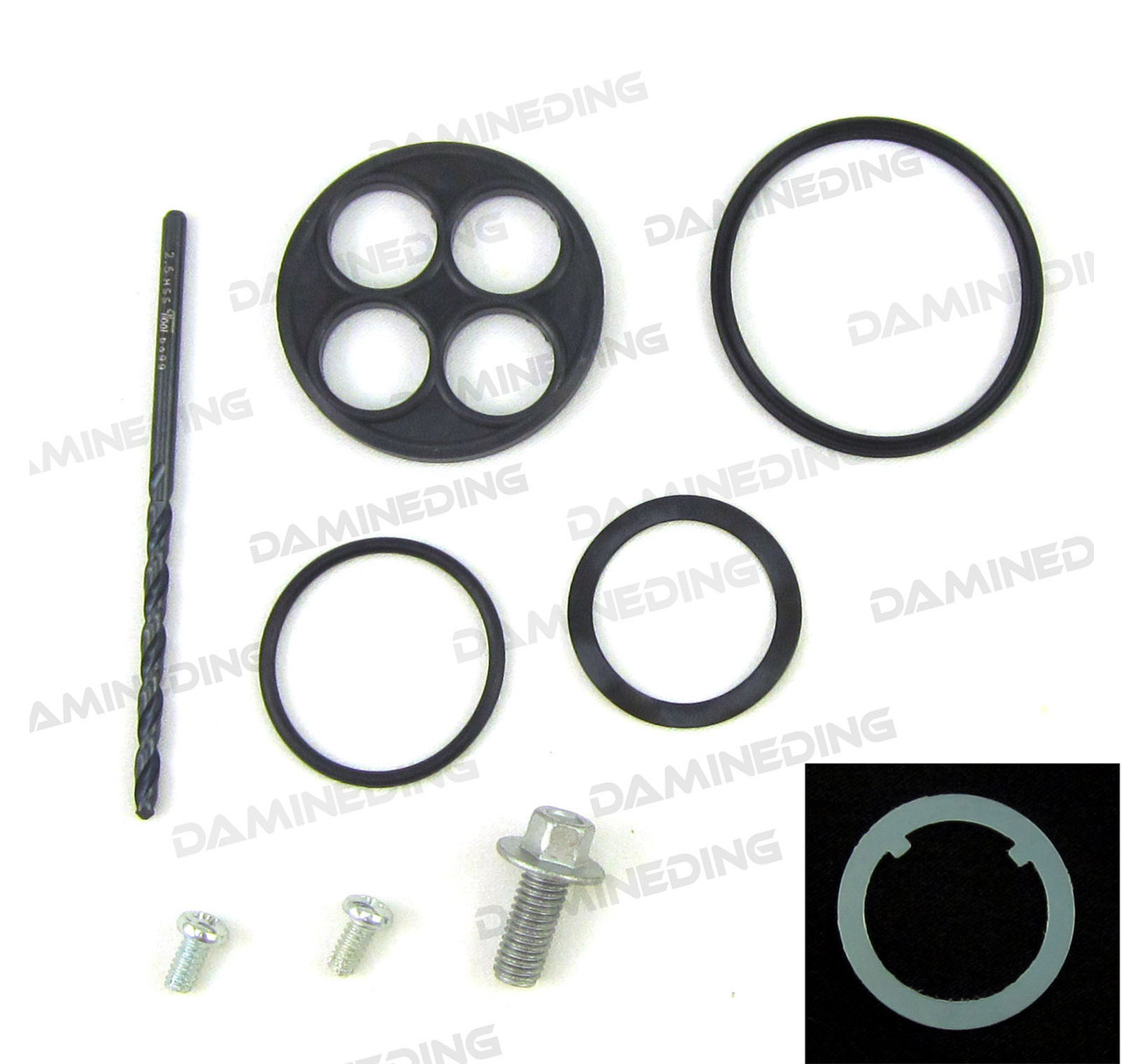 Fuel Petcock Rebuild Repair Kit – Gasket Set For ZX9, VN1800, KLX350, KLX250, Fuel Tap