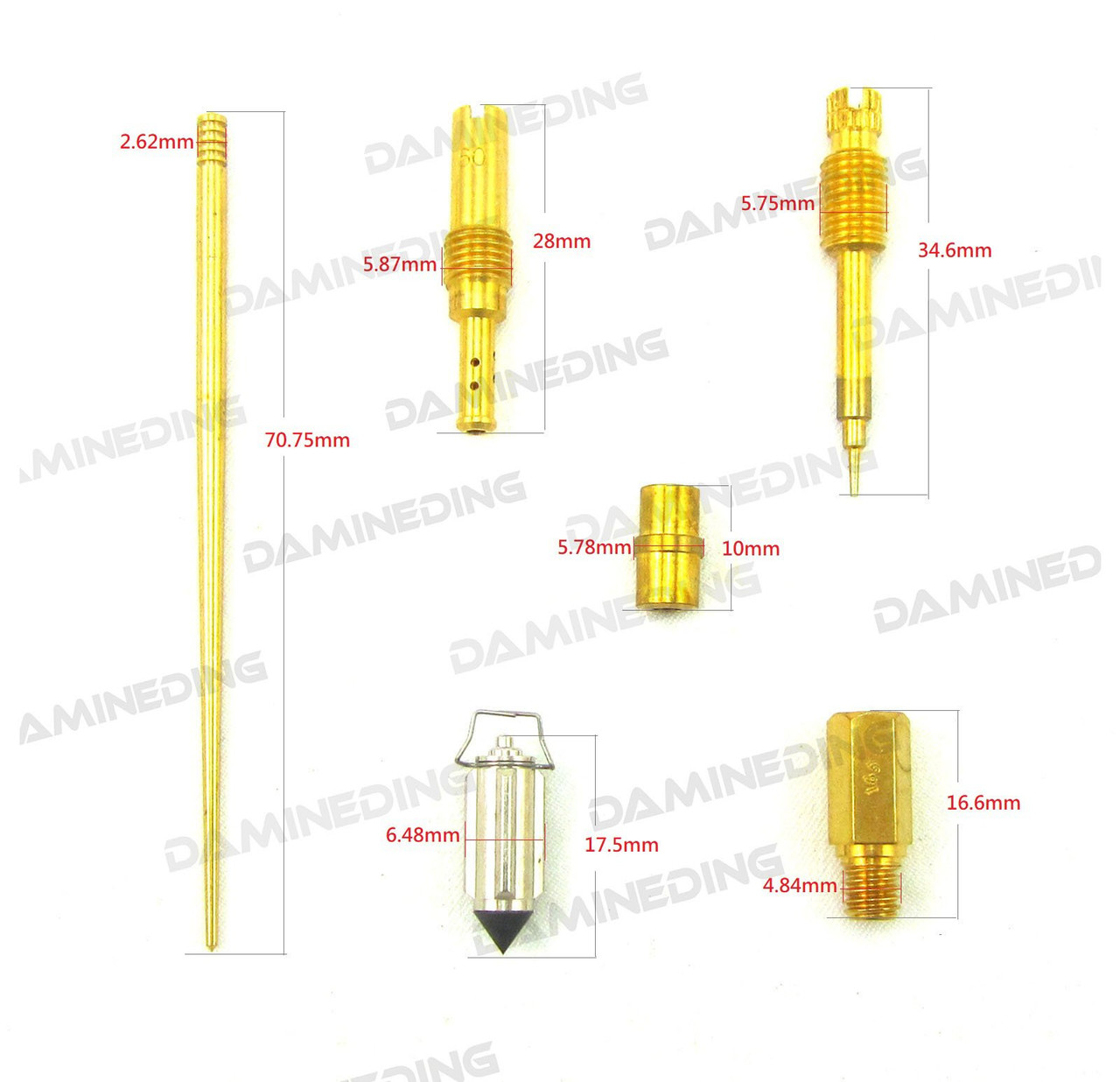 Kit De Réparation Carburateur Moto Honda XR 600R (1988-2000) - Joints, Gicleurs, Diaphragme - Pièces Reconstruction Complète - 10