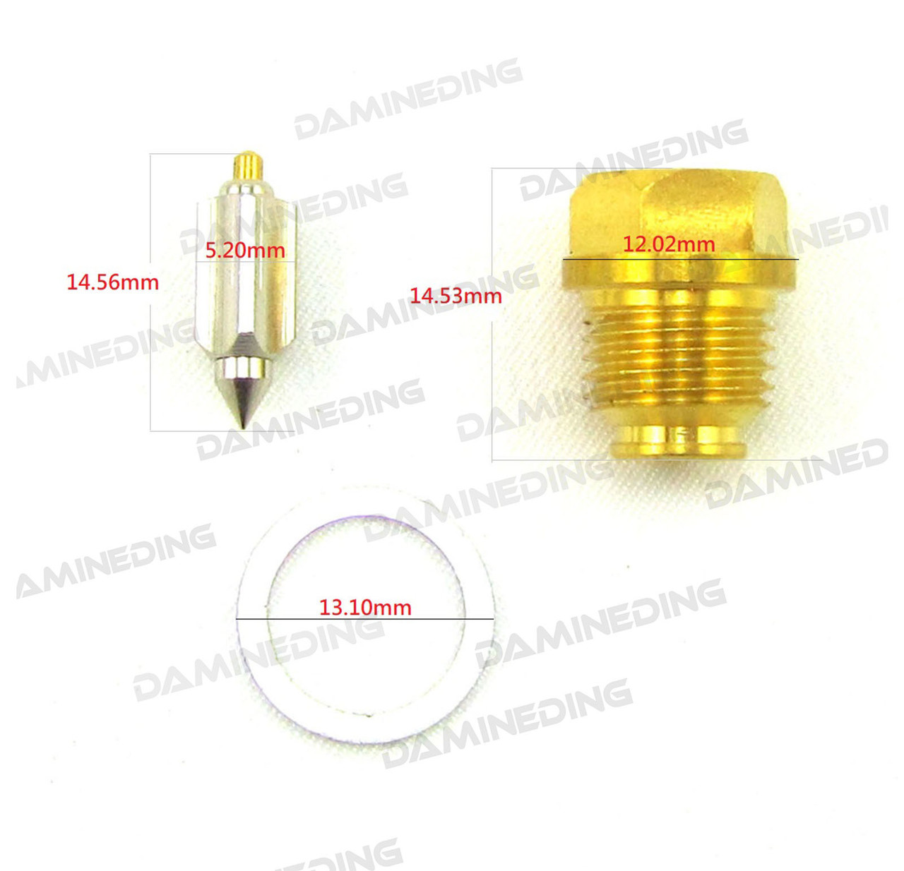 Carb Needle Seat Carburetor Float Valve Trail GS400 GS425 GS450 For 18