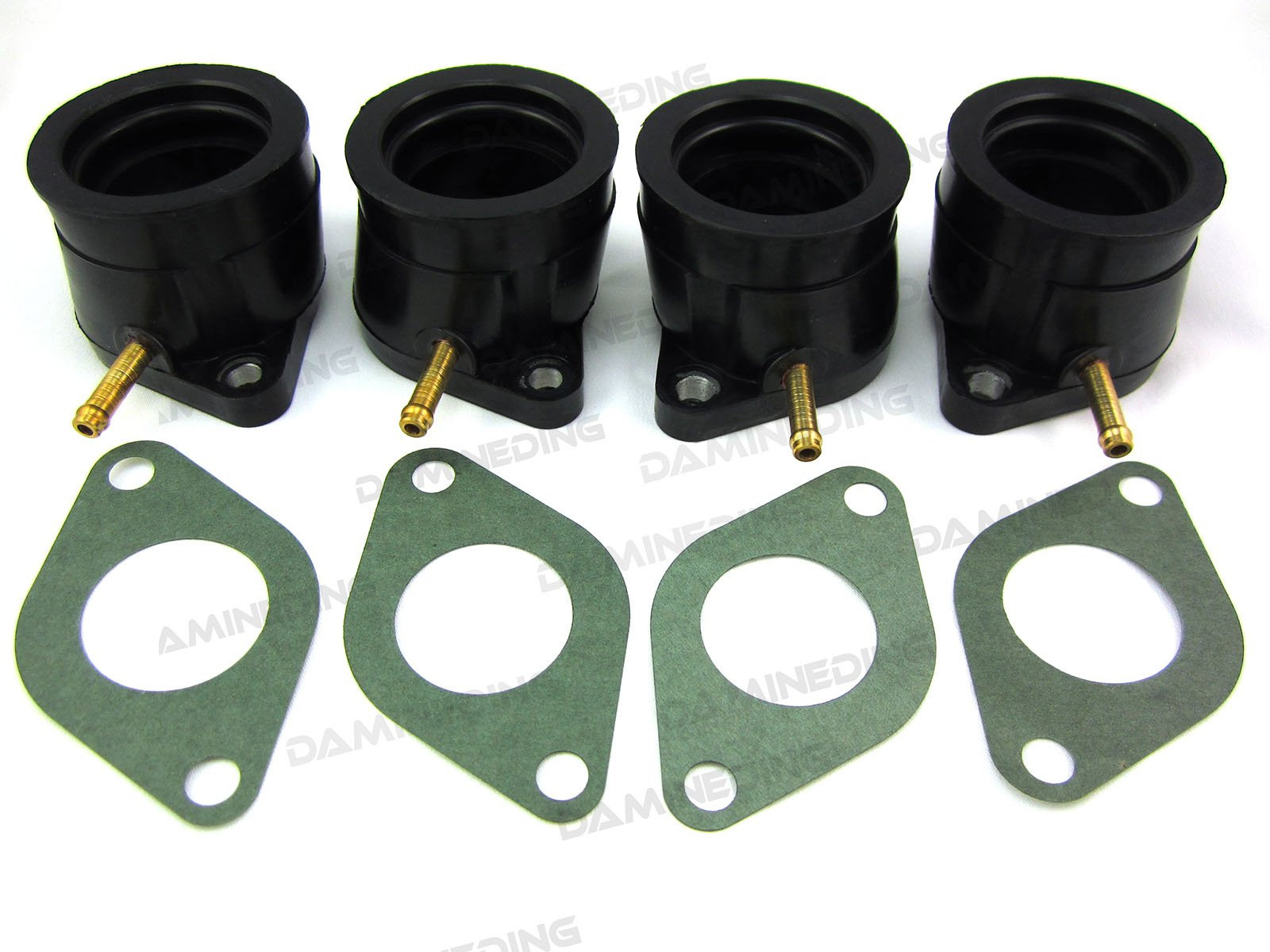 4 new Yamaha 8283 XJ650 XJ750 intake manifolds carb holders w/ gaskets