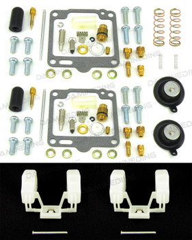 2X Ultimate XV1100 Carb Rebuild Kit air cut off valve and float