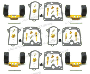 4 X CARBURETOR REBUILD KIT gs1000 w/plug carb float