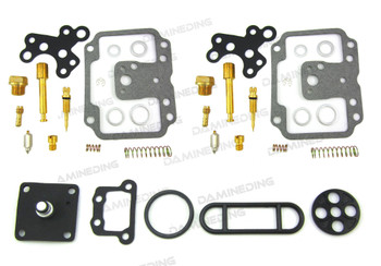 2x Carburetor Carb Rebuild Kit 78 XS650 plus 1 Fuel Petcock Repair Kit