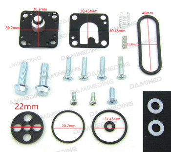 Fuel Petcock Valve Repair Set ZX600C NINJA 600R 88-97