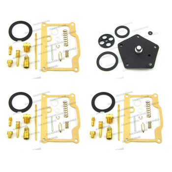 3 X Carb Rebuild Kit H1 69-72 H1 Mach III  H1 plus 1 Fuel Petcock Repair Kit 3 X Carb Rebuild Kit H1 69-72 H1 Mach III  H1 plus 1 Fuel Petcock Repair Kit