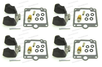 4 X Deluxe CARBURETOR CARB REBUILD KIT & Float  80-87 FJ1200 FJ1100 4 X Deluxe CARBURETOR CARB REBUILD KIT & Float  80-87 FJ1200 FJ1100