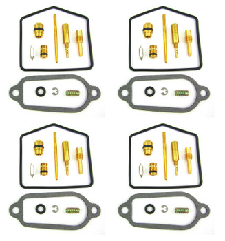 4 X 1975-77  cb400f cb 400f 400 f carburetor CARB REPAIR REBUILD KIT shaped