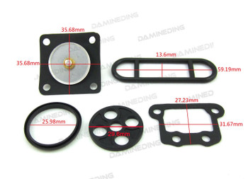2 sets of Yamaha Petcock Rebuild Repair Kit Valve Fuel Gas Petrol Valve Pet Cock