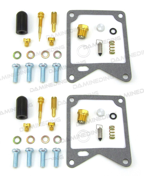 2X XV750 H/J/K Virago 1981-1983 Carburetor Rebuild Kit for 18-2577 w/ plug