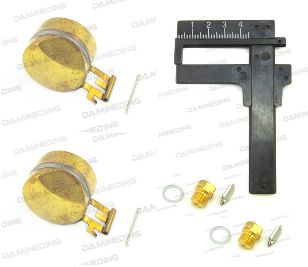 2X Carburetor Float valve 16013-283-004 CB450 CL450 CB500T Float level gauge