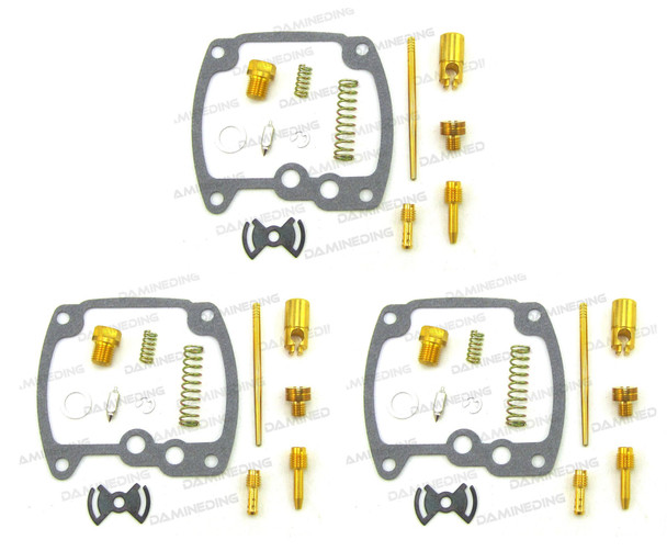 3X Carburetor Carb Rebuild Repair Kits KH250 S1 Mach  for KK-0149