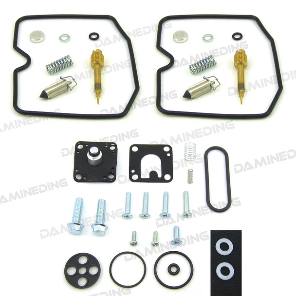 2X CARB REBUILD KIT 88-97 Ninja 600R ZX600C plus 1 Fuel Petcock Repair Kit