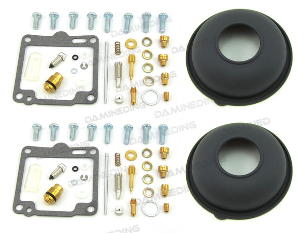 2X 88-99 XV1100 96-97 XV1100S Special Carb Rebuild Kit with Diaphragm