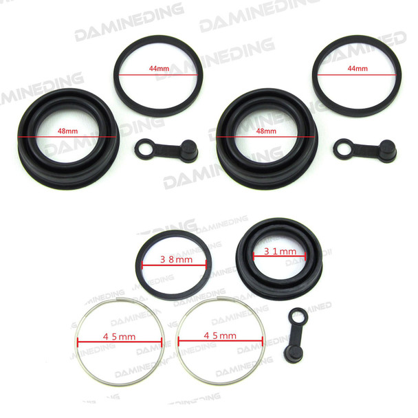 New 2 Front And 1 Rear Brake Caliper Rebuild Kit XS750 XS850 XS1100