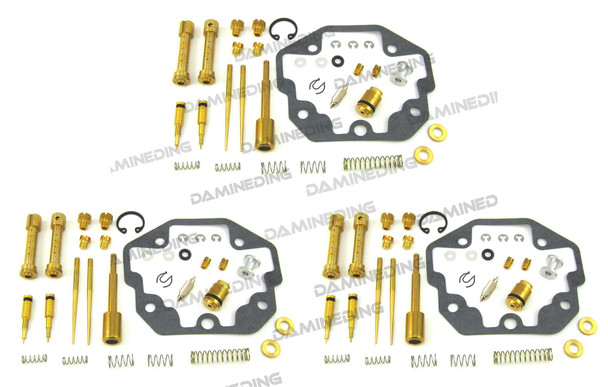3 X CARBURETOR CARB REPAIR REBUILD KIT KAWASAKI KZ1300 Z1300 Voyager (1979-1982)