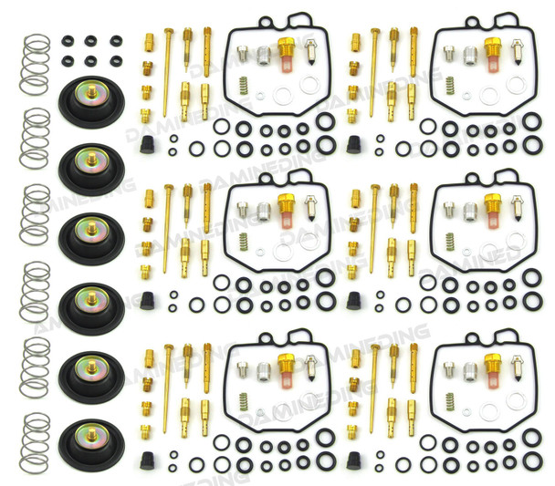 6 CARB REPAIR REBUILD KITS w/plug 79-82  CBX1000 & 6 Air Cut Off Valve Sets 6 CARB REPAIR REBUILD KITS w/plug 79-82  CBX1000 & 6 Air Cut Off Valve Sets