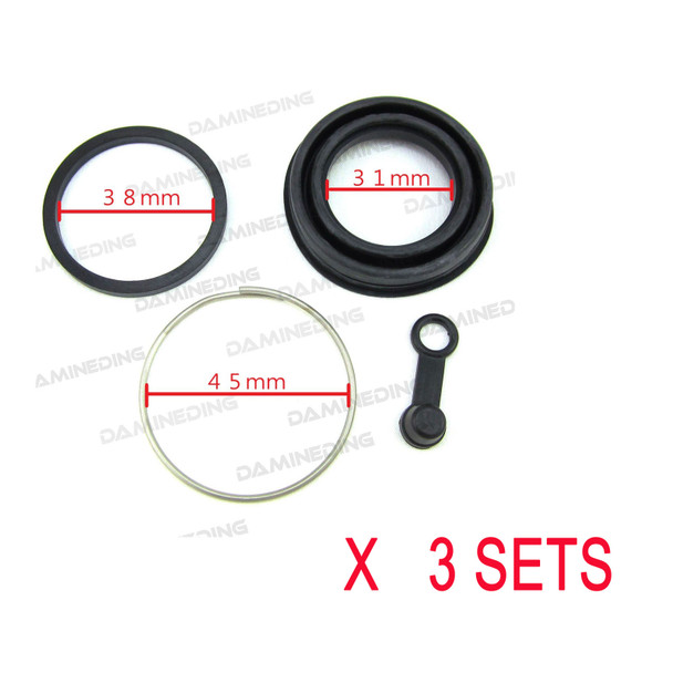 3 sets Brake caliper kit Yamaha XS650 XS750 XS850 XV920 XS1100 Ref.32-1250