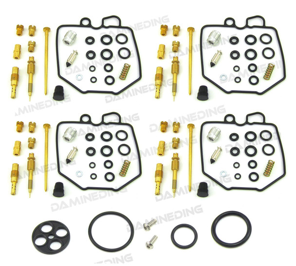 4 X CARB REBUILD KIT CB750K CB750C CB750SC plus 1 Fuel Petcock Repair Kit