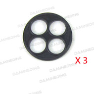 3 pcs Fuel/Gas Petcock Repair gasket 4 holes for CBR1000F, 1987-1988 CBR 1000F