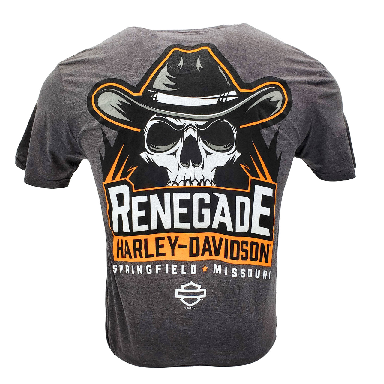 Renegade Harley-Davidson® Women's B&S on Red T-Shirt