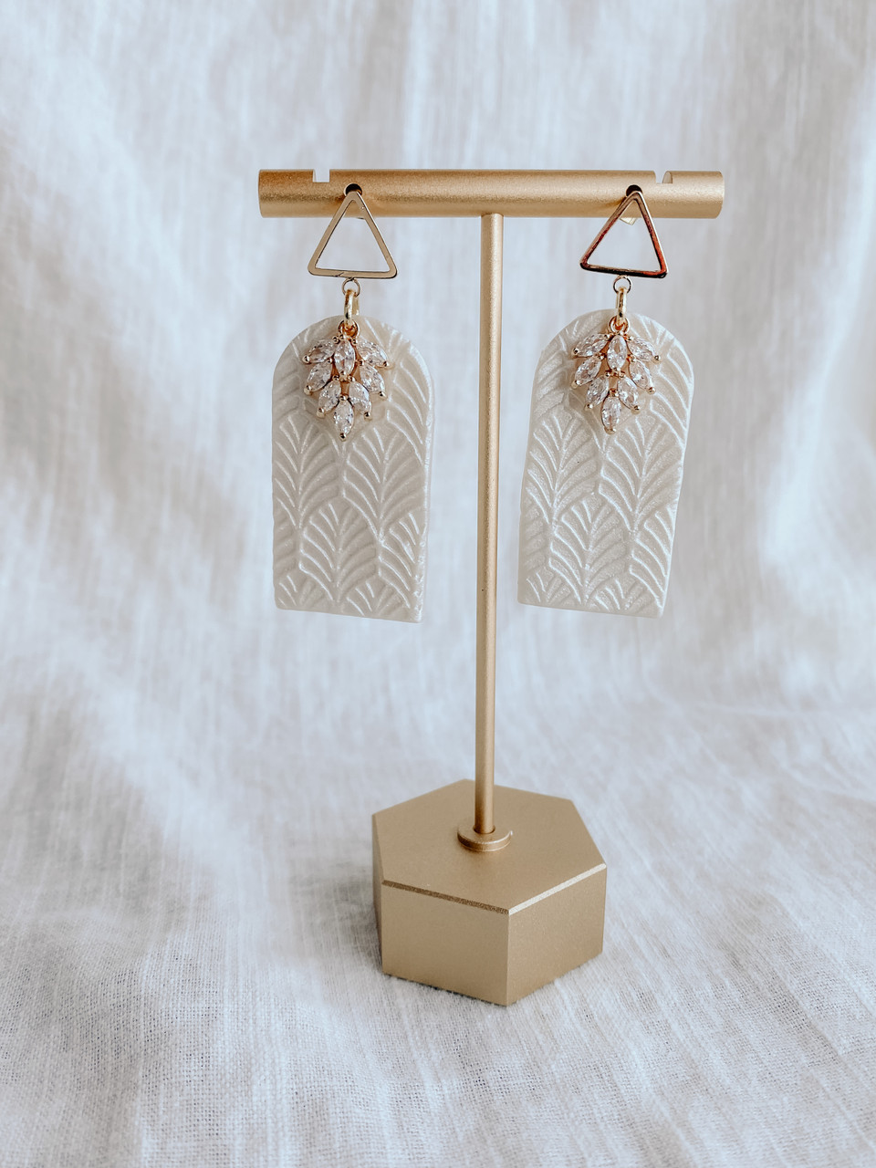 Clay Fern Co Bridal Arch Earrings