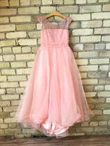 Size 4 | Sherri Hill Pink Flower Girl