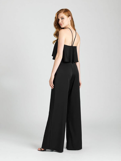 Who says a bridesmaid has to wear a dress? This high-neck halter jumpsuit makes a statement.
