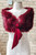 Burgundy Vegan Fur with Bow