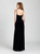 This classic velvet gown is cut for timelessness and simplicity.
