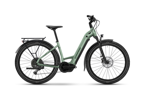 Winora Yucatan X10 Low - Bosch PX - 800Wh - 38 Small - 10v Cues - Pastel Pistachio