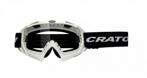 Cratoni Crage Occhiali MTB Bianco Lenti Trasparenti