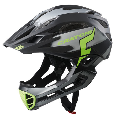 Cratoni C-Maniac Pro MTB TGS 52-56 Nero Lime Opaco
