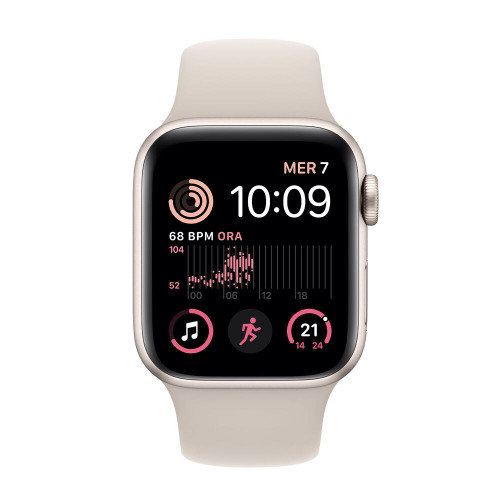 APPLE Watch SE 3 GPS + Cellular, Cassa 40 mm in alluminio galassia con Cinturino Sport galassia - S/M