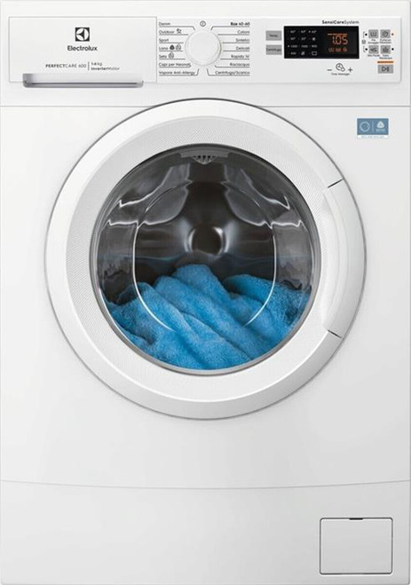 ELECTROLUX EW6S326ABL LAVATRICE, Caricamento frontale, 6 kg, 14 programmi, Profondità 37,8 cm, Giri 1200 rpm, Dark Silver, livello rumorosità centrifuga 74 dB(A), Classe A