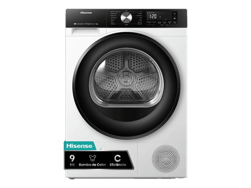 Asciugatrice Hisense DH3S902BWCCA a pompa di calore 9 kg Classe C - immagine prodotto