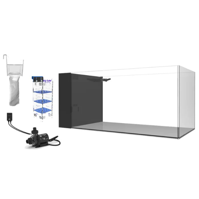 Fiji Cube 38 Gallon Peninsula Rimless AIO Glass Nano Tank - PRO
