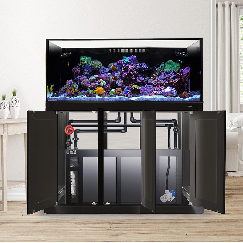 IM EXT 150 Gallon Lagoon Aquarium Complete Reef System – Black